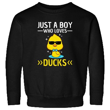 Discover Just A Boy Who Loves Duck Lover Sweatshirts