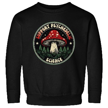 Discover Support Psychedelic Science Magic Mushrooms Sweatshirts
