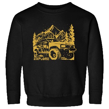 Discover Jeep Car and Nature Mount Sweatshirts