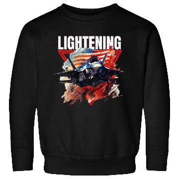 Discover F35 Lightning Fighter Jet Plane Veteran Military Sweatshirts