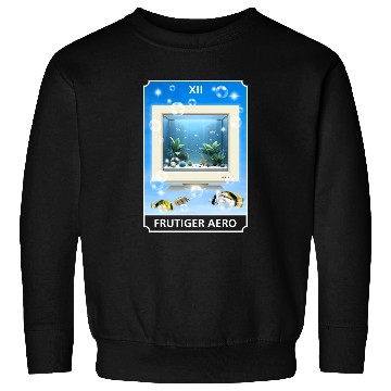 Discover Frutiger Aero Aesthetic Tech Computer Aquarium Sweatshirts