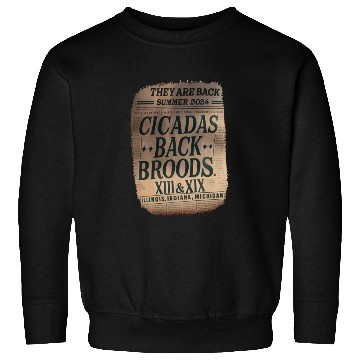 Discover cicadas Summer Invasion 2024 Bug Entomologist Gift Sweatshirts
