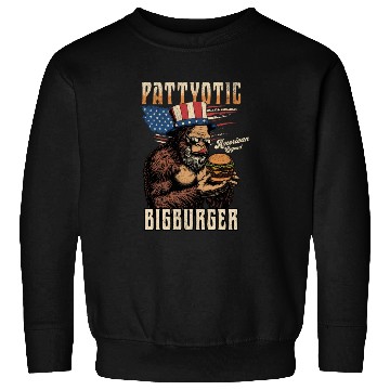 Discover Bigfoot Pattyotic Bigburger Sweatshirts