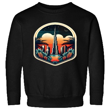 Discover Dubai City United Arab Emirates Vintage Travel Sweatshirts