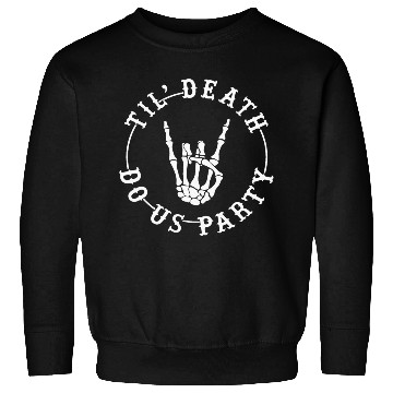 Discover Halloween Till Death Do Us Party Sweatshirts