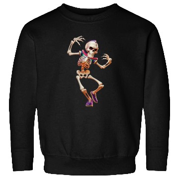 Discover Skeleton With Headphones Dancing to the Beat Sweatshirts