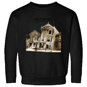 Discover San Francisco 1906 Earthquake Illustration URM Sweatshirts