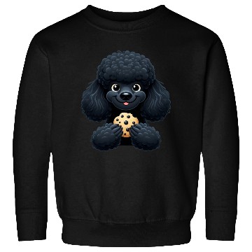 Discover Black Poodle with Cookie Sweet Design Sweatshirts