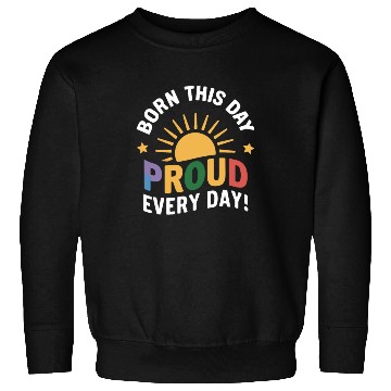 Discover Birthgay Gay Pride Flag Pride Month Equal Rights Sweatshirts
