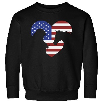 Discover American Flag Horse lover for girls & women Sweatshirts