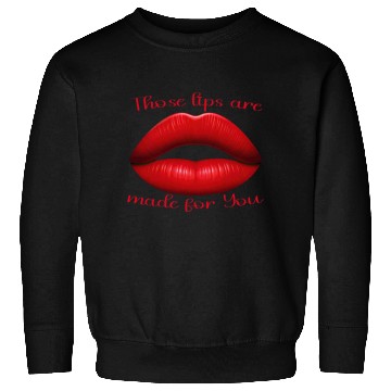 Discover Red Lips Embrace Sweatshirts