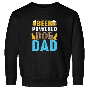 Discover Bear powered dog dad Sweatshirts