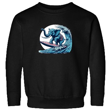 Discover Surfing elephant Sweatshirts