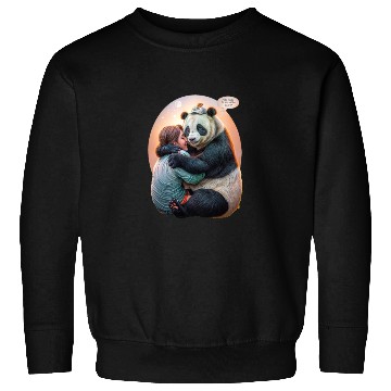 Discover Panda Embrace Sweatshirts