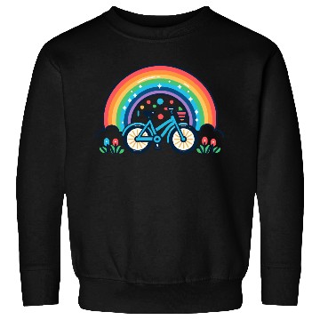 Discover Bicycle and rainbow Sweatshirts
