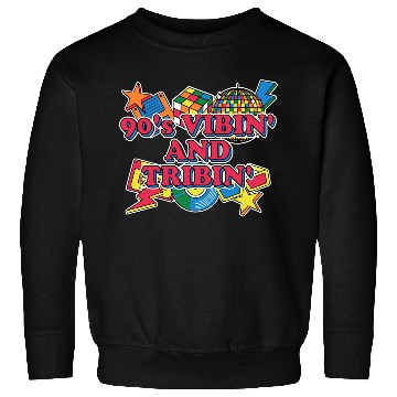 Discover 90s Vibin and Tribin 1990 Cool Chill Easygoing Par Sweatshirts