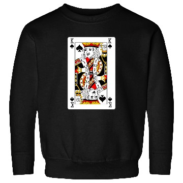 Discover King of Spades Playing Card Sweatshirts