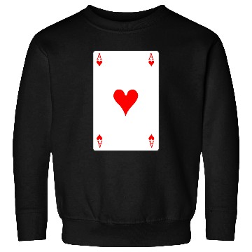 Discover Hearts Playing Card Sweatshirts