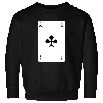Discover Clover Playing card ace Sweatshirts