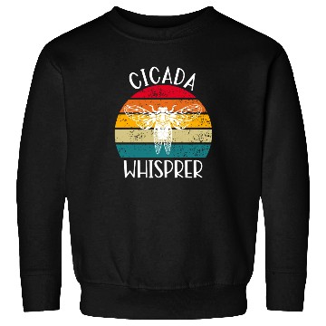 Discover Cicada Whisprer, Retro Sunset Summertime 80's 90's Sweatshirts