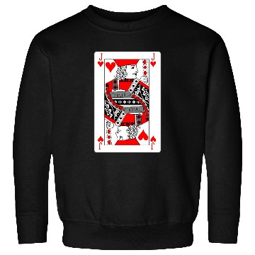 Discover Jack Playing card hearts Sweatshirts