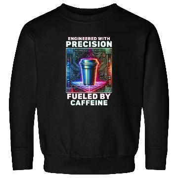 Discover Robotics Engineer Fueled By Caffeine Sweatshirts
