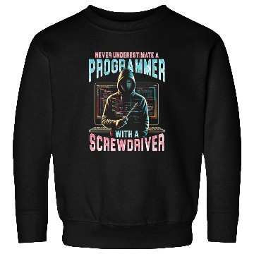 Discover Robotics Engineer Programmer With A Screwdrive Sweatshirts