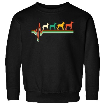 Discover Great dane retro heartbeat Sweatshirts