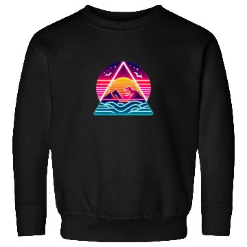 Discover Retro dinosaurs in the 80s triangle Sweatshirts