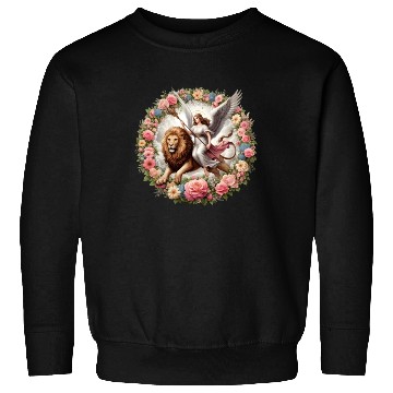 Discover Angel on a lion Sweatshirts