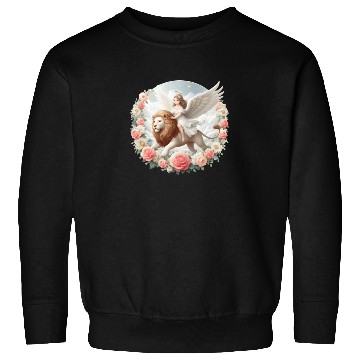 Discover Angel on a lion Sweatshirts