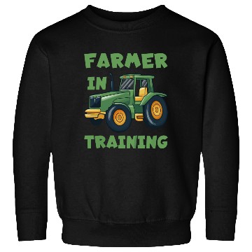 Discover Funny Tractor Boy Farmer In Training Sweatshirts