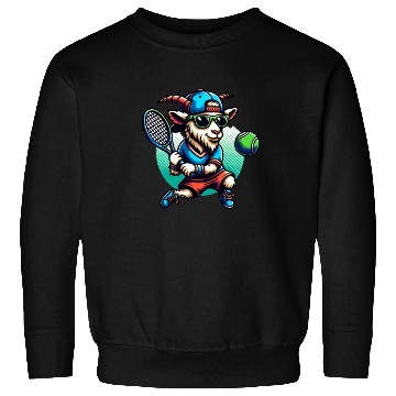 Discover Goat Tennis Player Court Match Design Sweatshirts