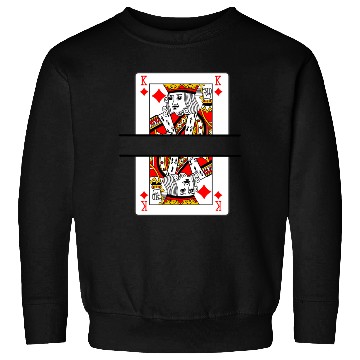 Discover Playing card king of diamonds with banner space Sweatshirts
