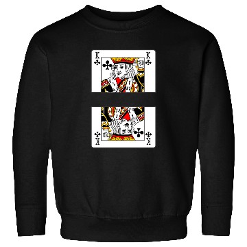 Discover Playing card clover king with banner space Sweatshirts
