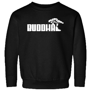 Discover Buddha Sport Logo White Sweatshirts