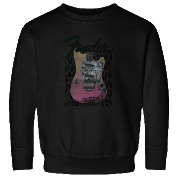 Discover Grunge Cheetah Print Electric Guitar Sweatshirts