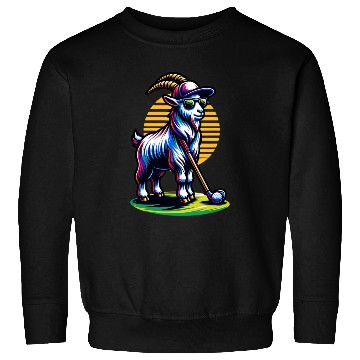 Discover Goat Golfer Golf Course Dog Owner Sweatshirts