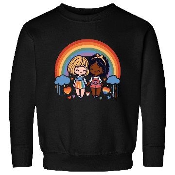 Discover Cute Lesbian Sapphic Whitey Melanin Rainbow Pride Sweatshirts
