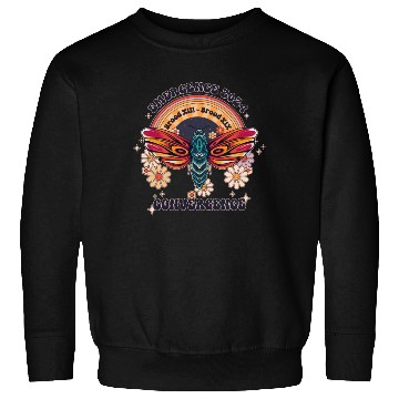 Discover Retro Flying Insects Invasion Cicada Tour 2024 Sweatshirts