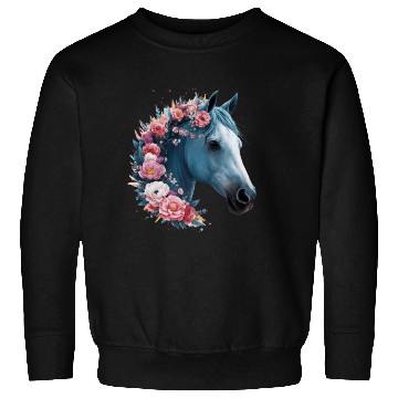Discover Horse &Flowers Sweatshirts