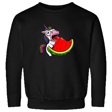 Discover Unicorn Melon Sweet Comic Crazy Funny Quirky Sweatshirts