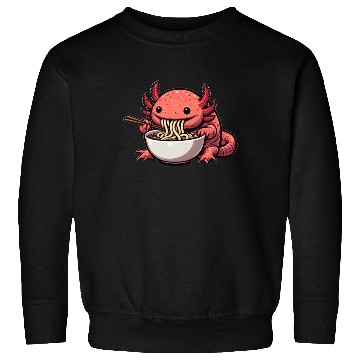 Discover Ramen time for the axolotl Sweatshirts