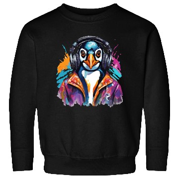 Discover Penguin in a helmet Sweatshirts