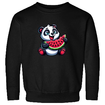 Discover Panda with Watermelon Fruity Funny Sweatshirts