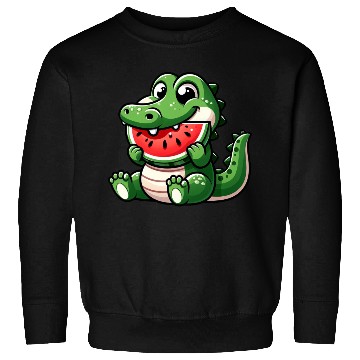 Discover Crocodile With Watermelon Fruity Cute Sweatshirts