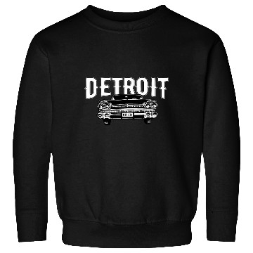 Discover Detroit Michigan American Muscle Car Enthusiast Sweatshirts