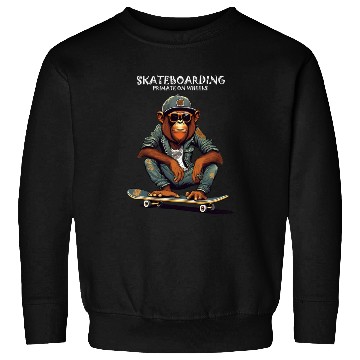 Discover Skateboarding Primate on Wheels Sweatshirts