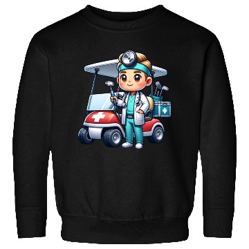 Discover Cute golfer doctor standing Sweatshirts