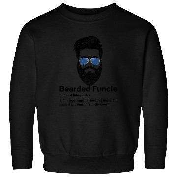 Discover Mens Bearded Funcle Funny Uncle Definition Sweatshirts